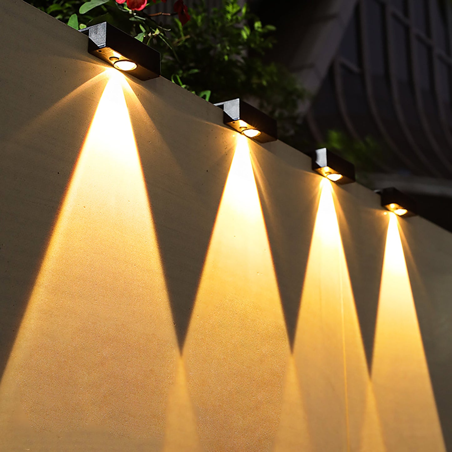 Outdoor Solar Powered Deck Lights Wall Lamp