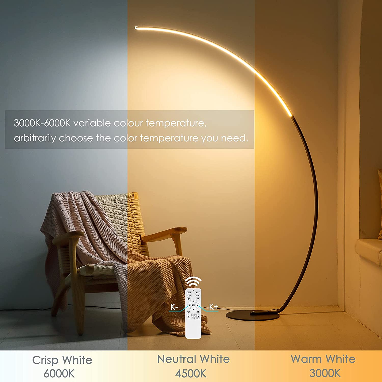 RGBW Curved Floor Lamp-1